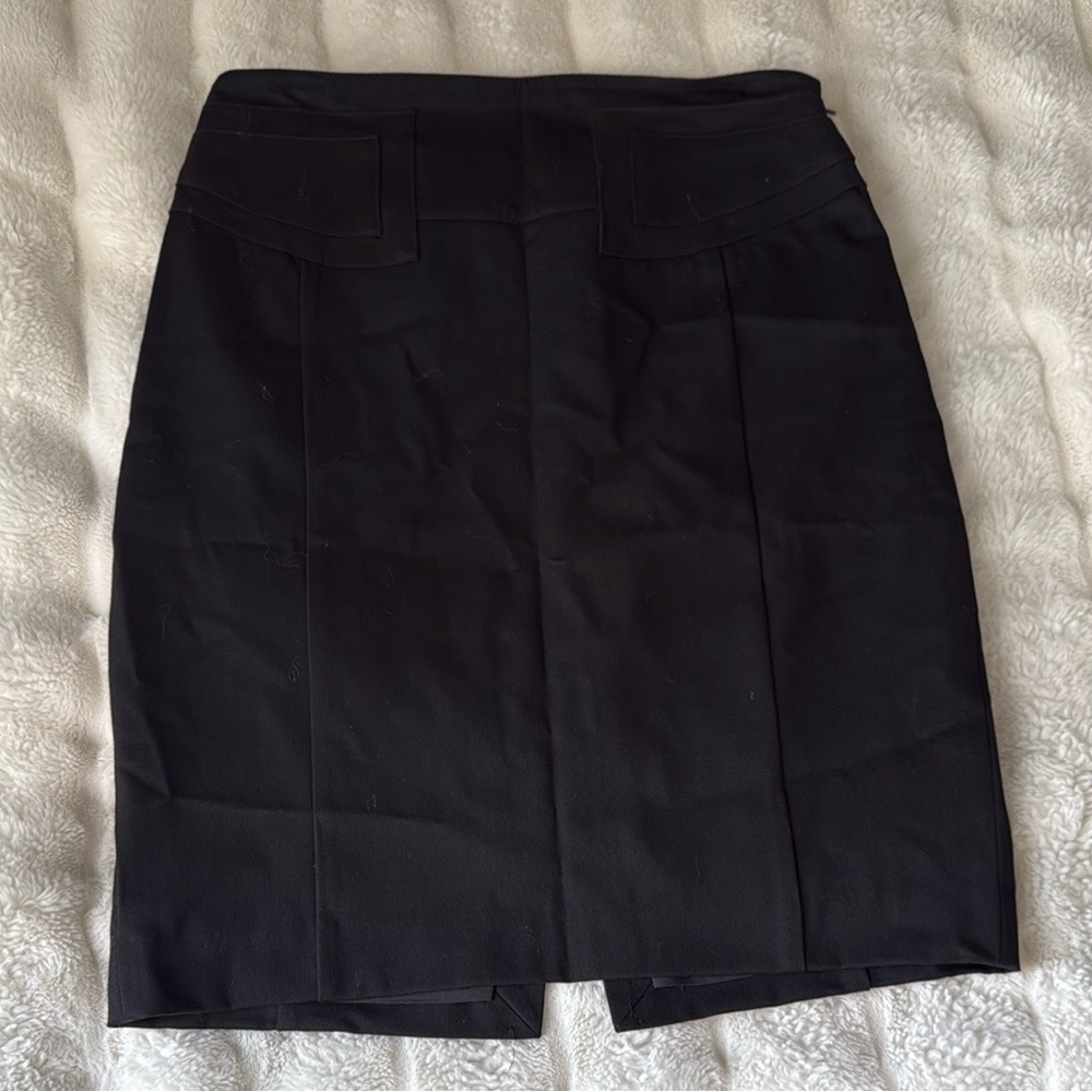 Express Brand - Black Pencil Skirt with built-in Belt detail in the back